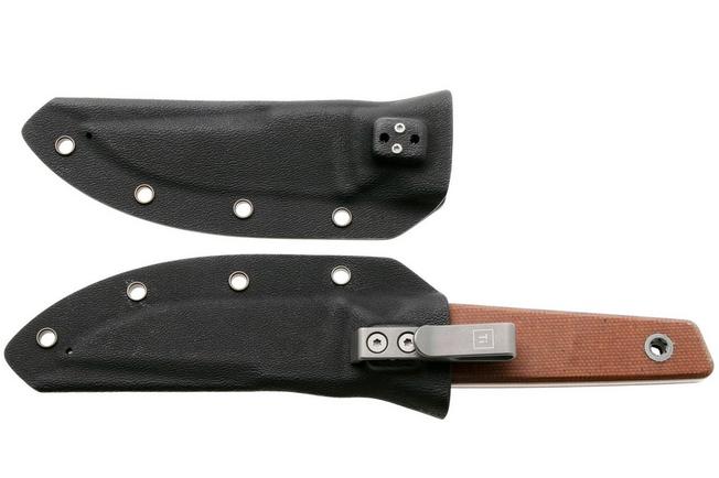 Bild für Big Idea Design USA Signal USA-SGN-NAT-NITROV, Stonewashed Nitro-V, Natural Micarta Fahrtenmesser