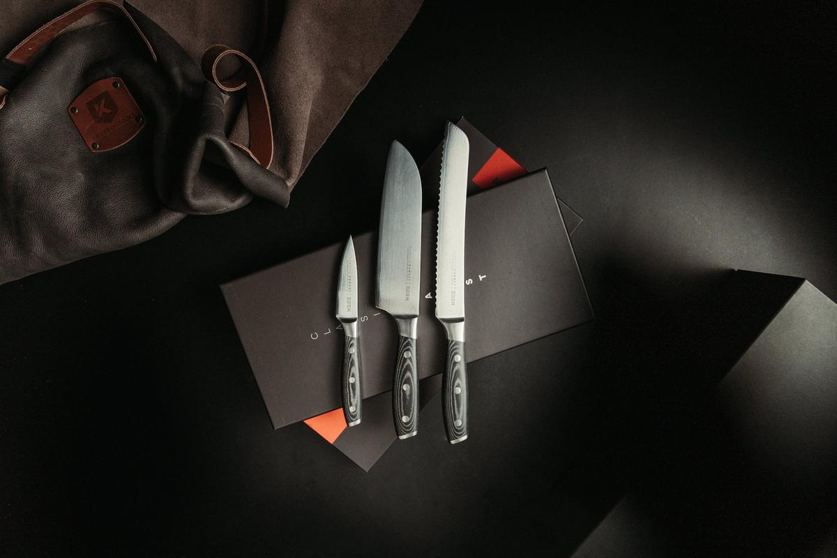 Eden Classic Damast 3-piece knife set
