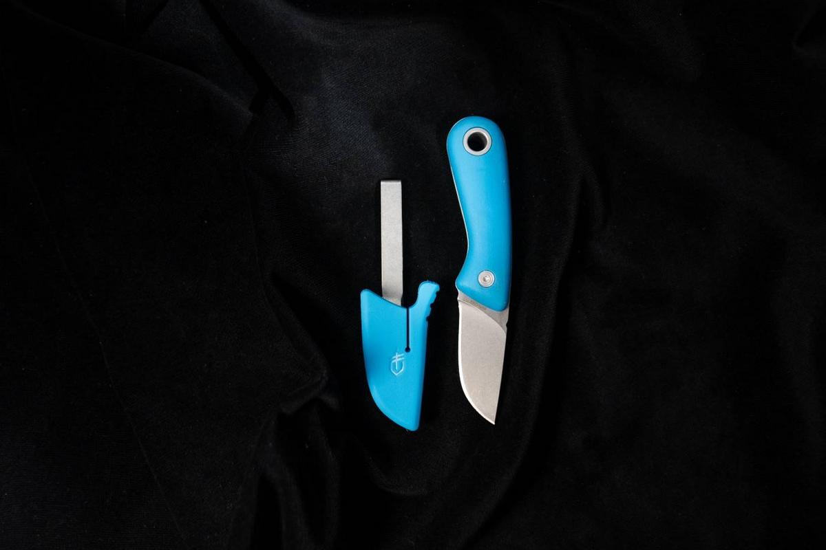 Gerber Vertebrae Fixed Blade Cyan, fixed knife