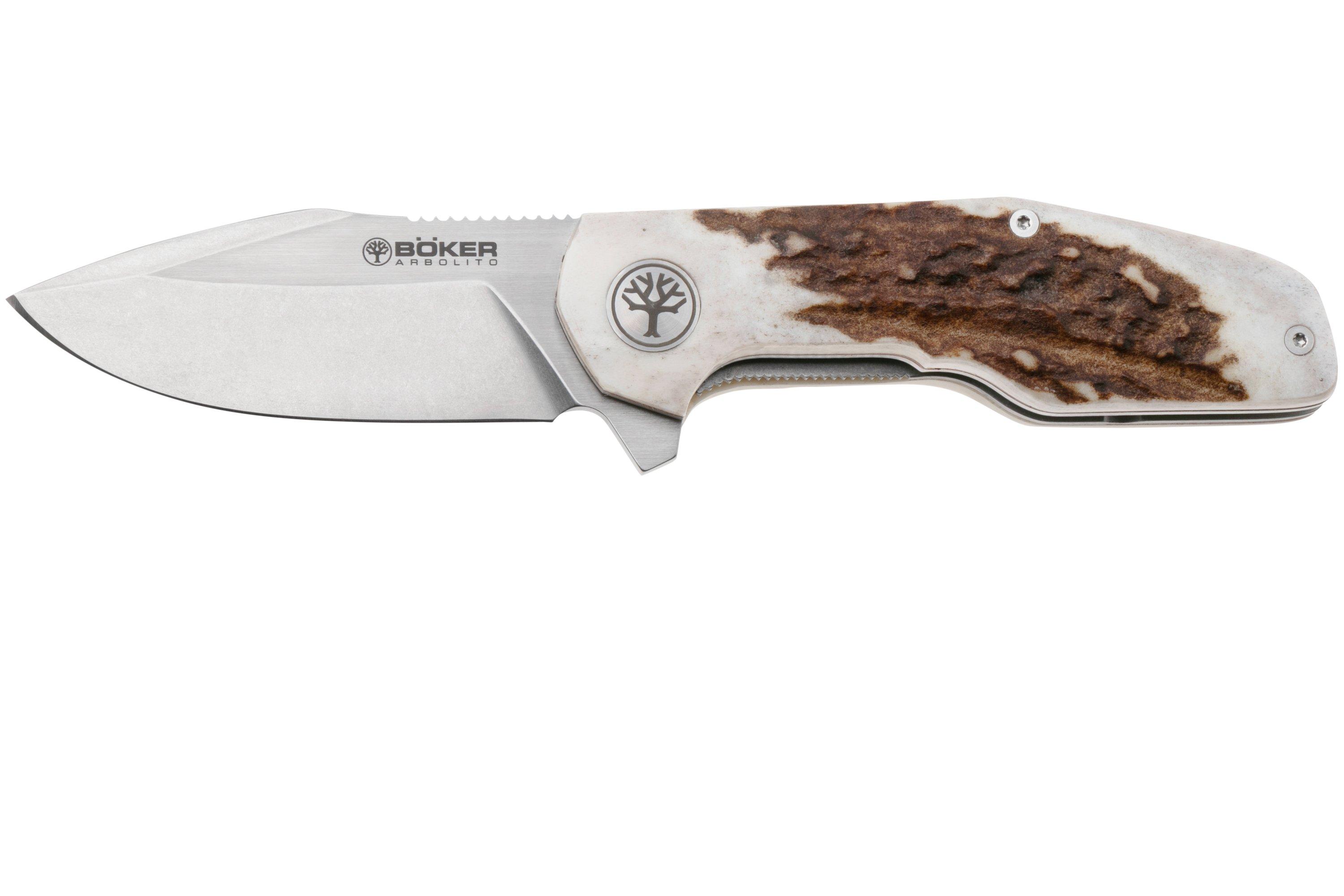 Böker Arbolito Coltello Bushcraft In N690 Con Manico Micarta Verde, Lama 10,5 Cm - 3