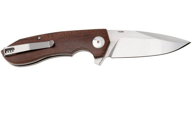Afbeelding voor Böker Arbolito Wilki G 01BA3722G Satin 14C28N, Guayacan Wood, zakmes