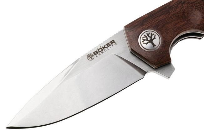 Afbeelding voor Böker Arbolito Wilki G 01BA3722G Satin 14C28N, Guayacan Wood, zakmes