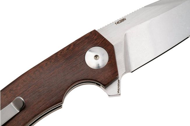 Afbeelding voor Böker Arbolito Wilki G 01BA3722G Satin 14C28N, Guayacan Wood, zakmes