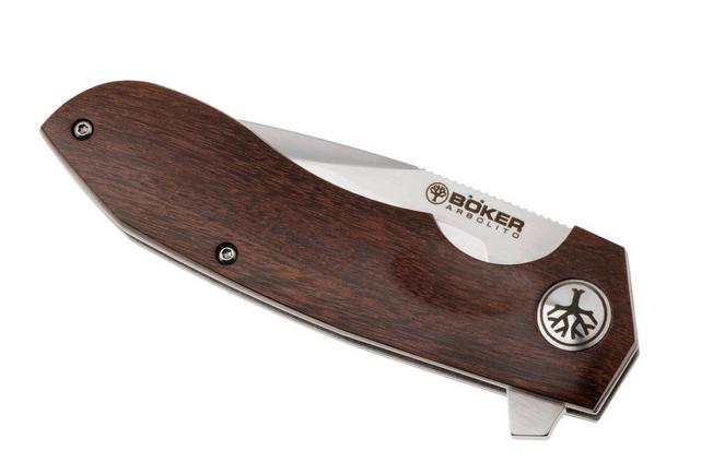 Afbeelding voor Böker Arbolito Wilki G 01BA3722G Satin 14C28N, Guayacan Wood, zakmes