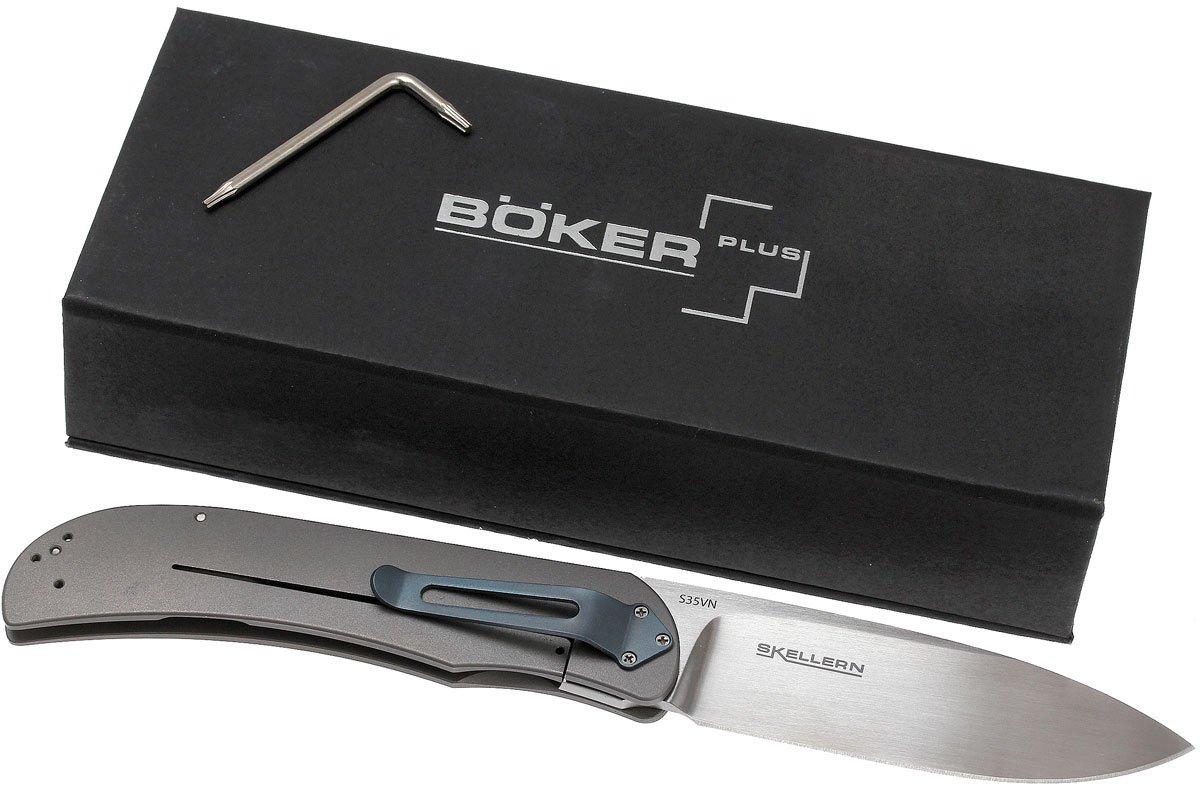 Boker Plus Exskelibur II Titanium Framelock CPM-S35VN Skellern Design  01BO134
