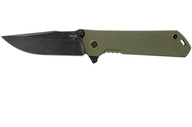 Böker Plus Kihon Assisted OD Green 01BO164 pocket knife, Lucas 