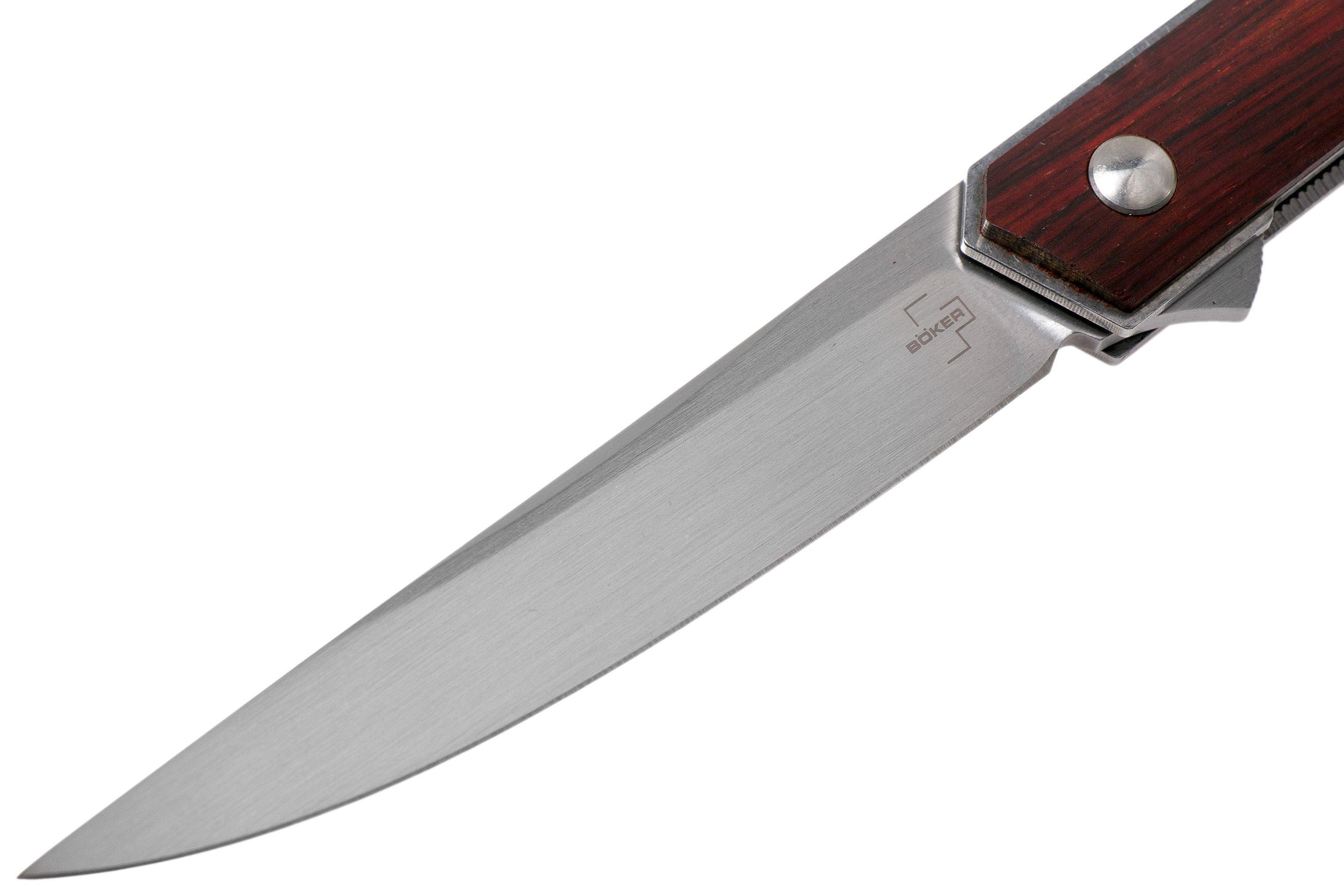 Böker Plus Kwaiken Air Cocobolo 01BO168 pocket knife, Lucas Burnley design