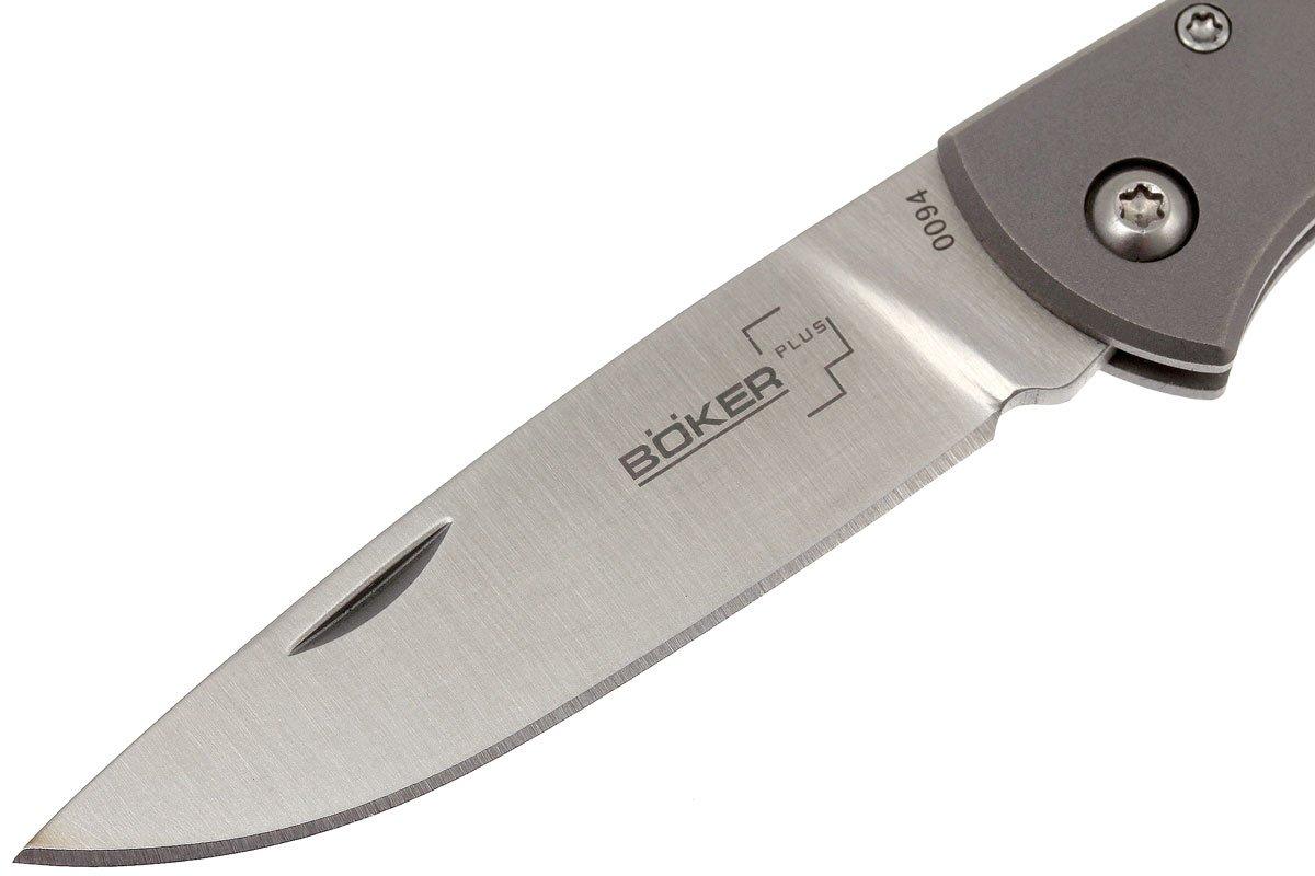 Cuchillo Boker Titan Drop | Hoja 440C | Mango De Titanio | Plegable