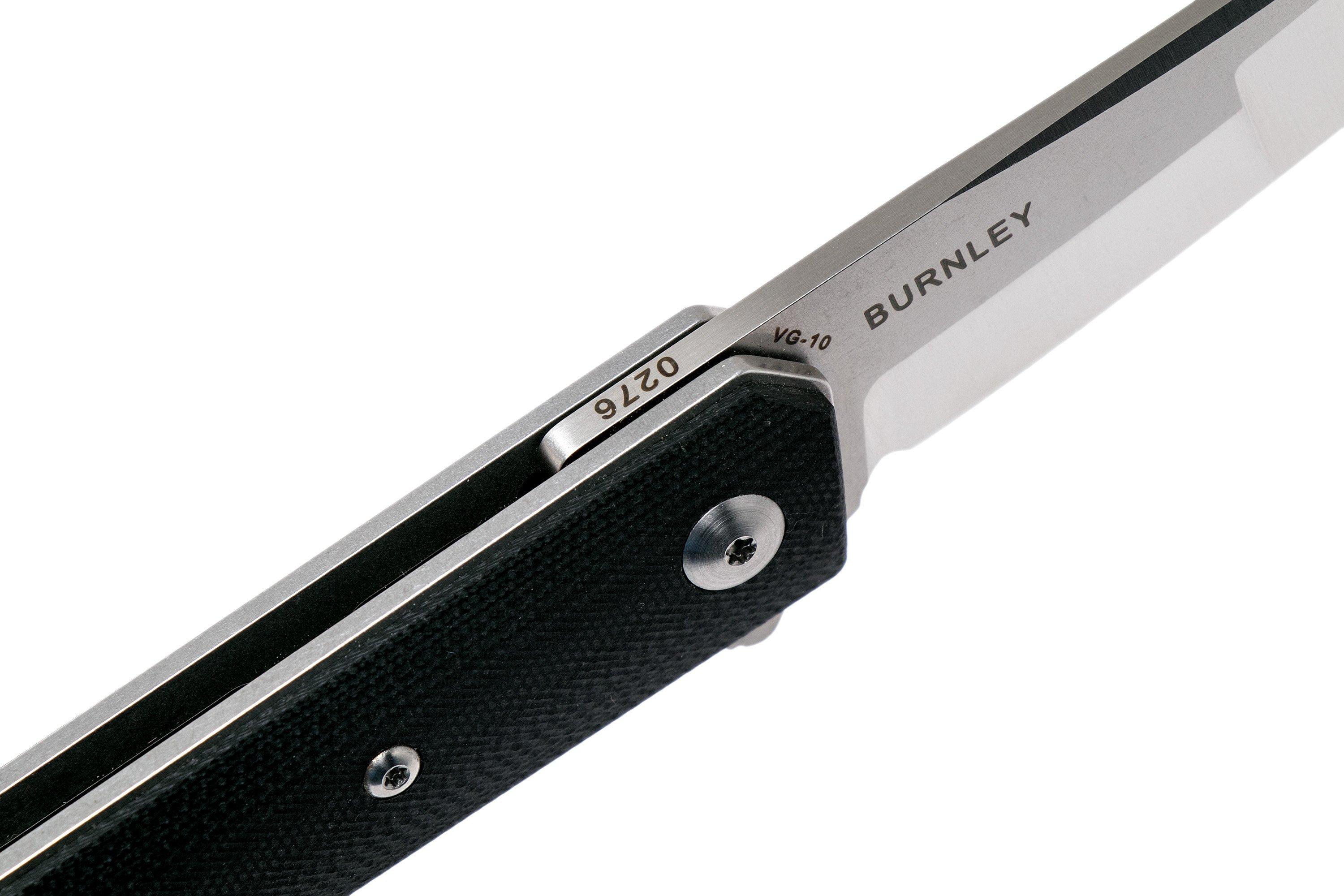 Couteau De Poche Böker Plus Kwaiken Stubby Titan - Lame CPM-S35VN - Revêtement Titane - Design Moderne Et Compact