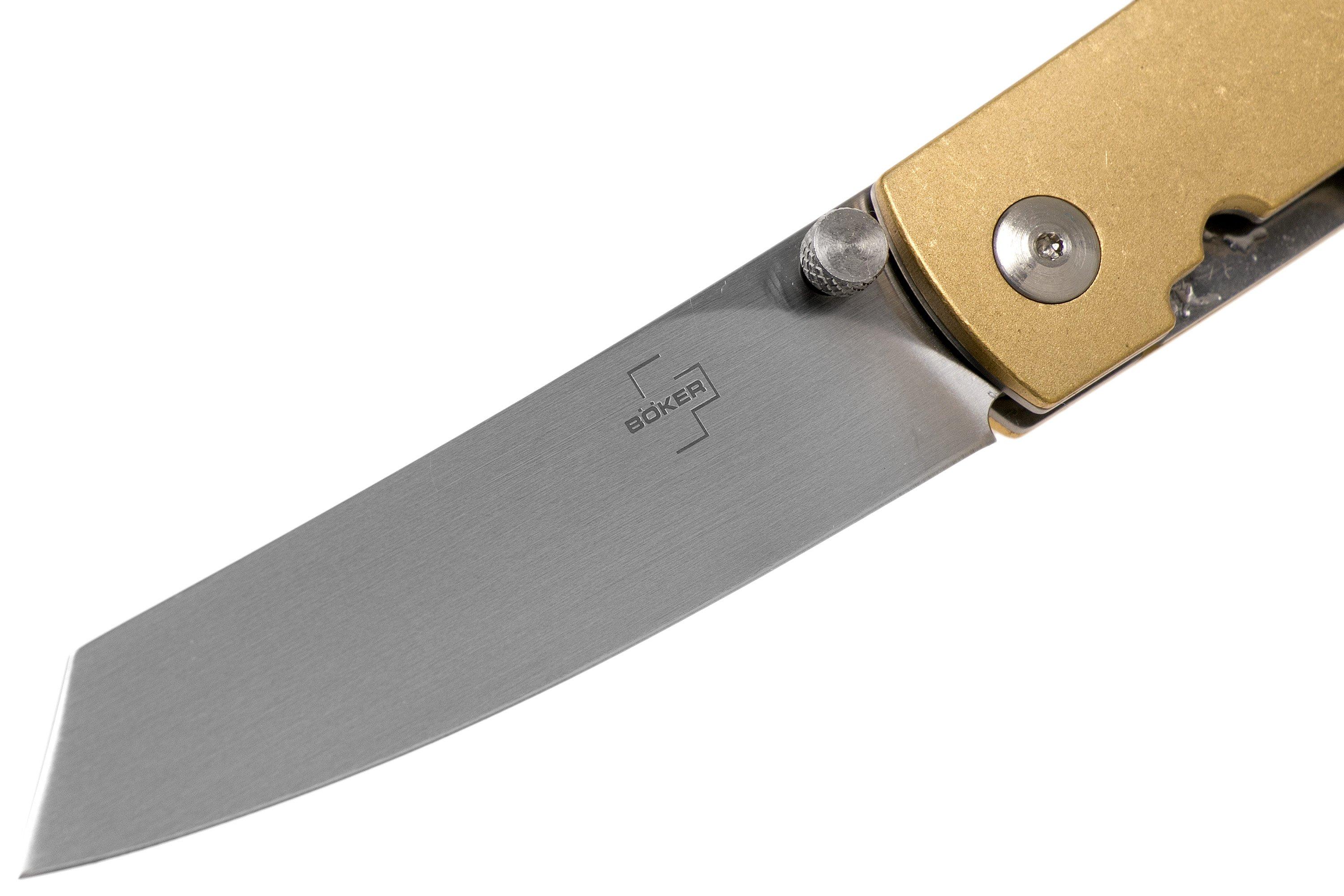 Boker Tenshi Brass 01BO328 - Brass Handle - KNIVES PLUS ®