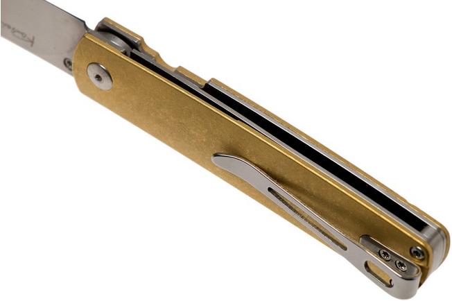 Boker Tenshi Brass 01BO328 - Brass Handle - KNIVES PLUS ®