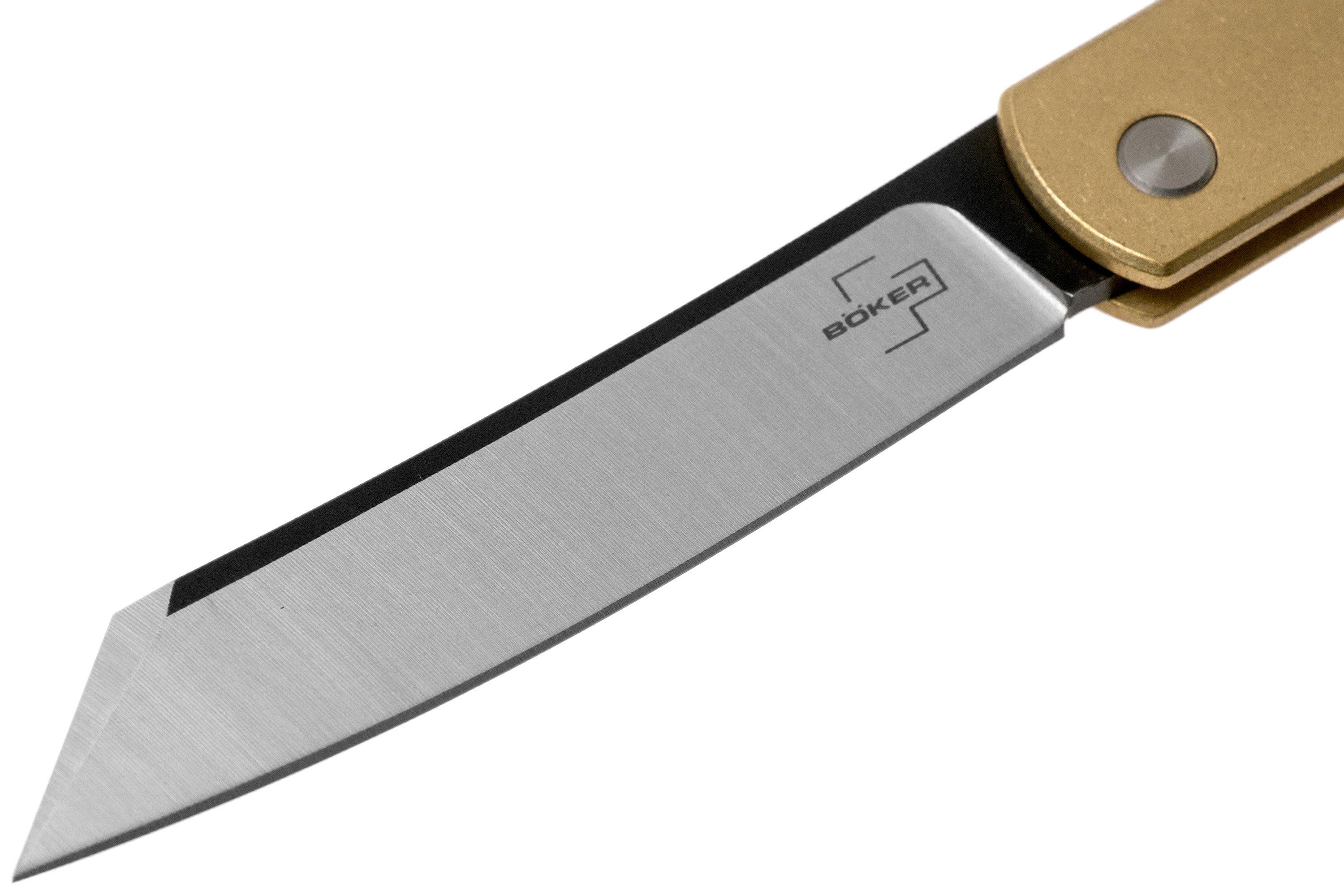 Boker Plus Zenshin 42 Slipjoint Folding Knife, 440C, Brass Handle, 01BO369  - Hero Outdoors