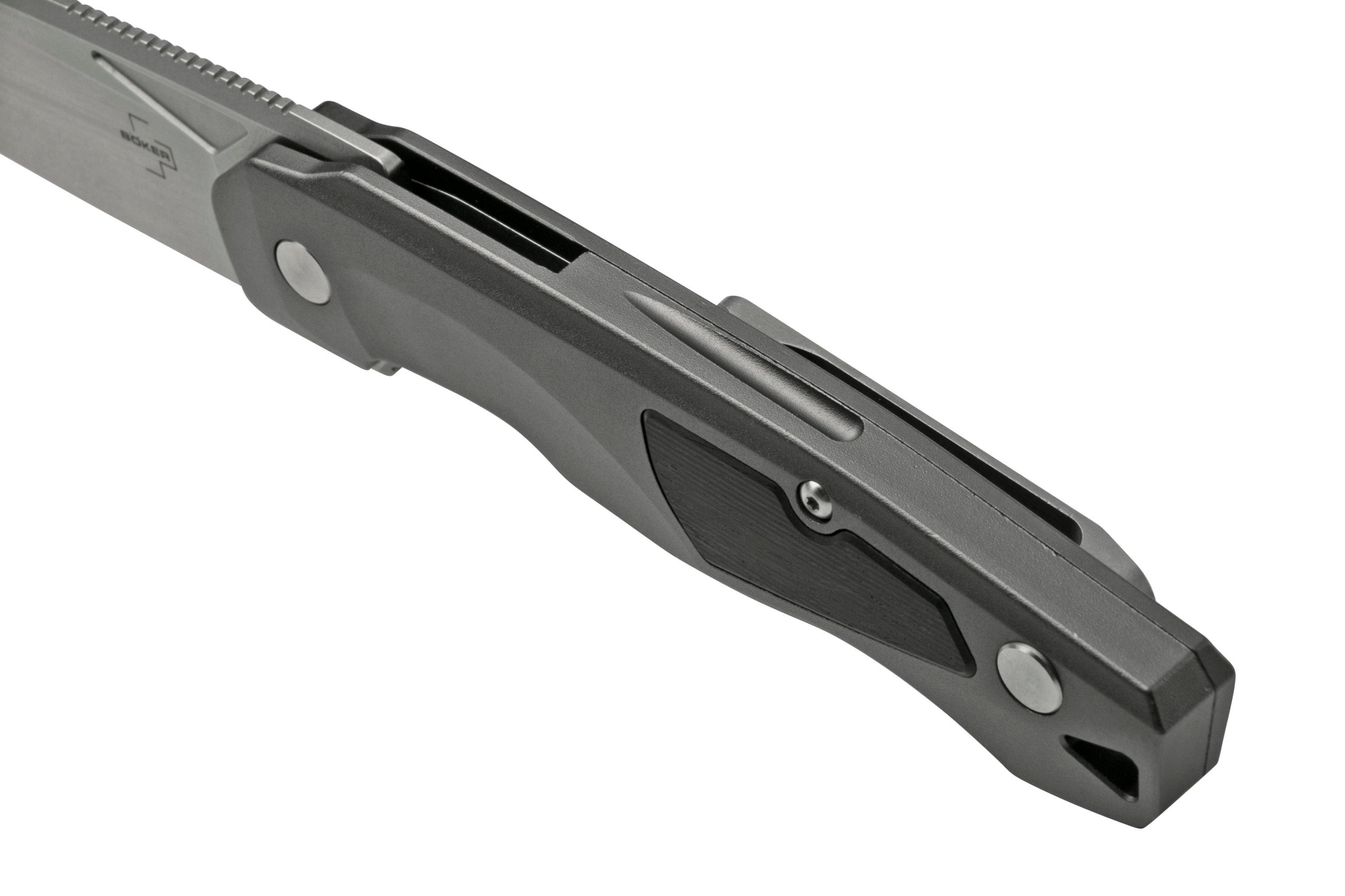 BOKER Black Spear pocket knife black coated 440A stainless steel aluminum handle main image 1