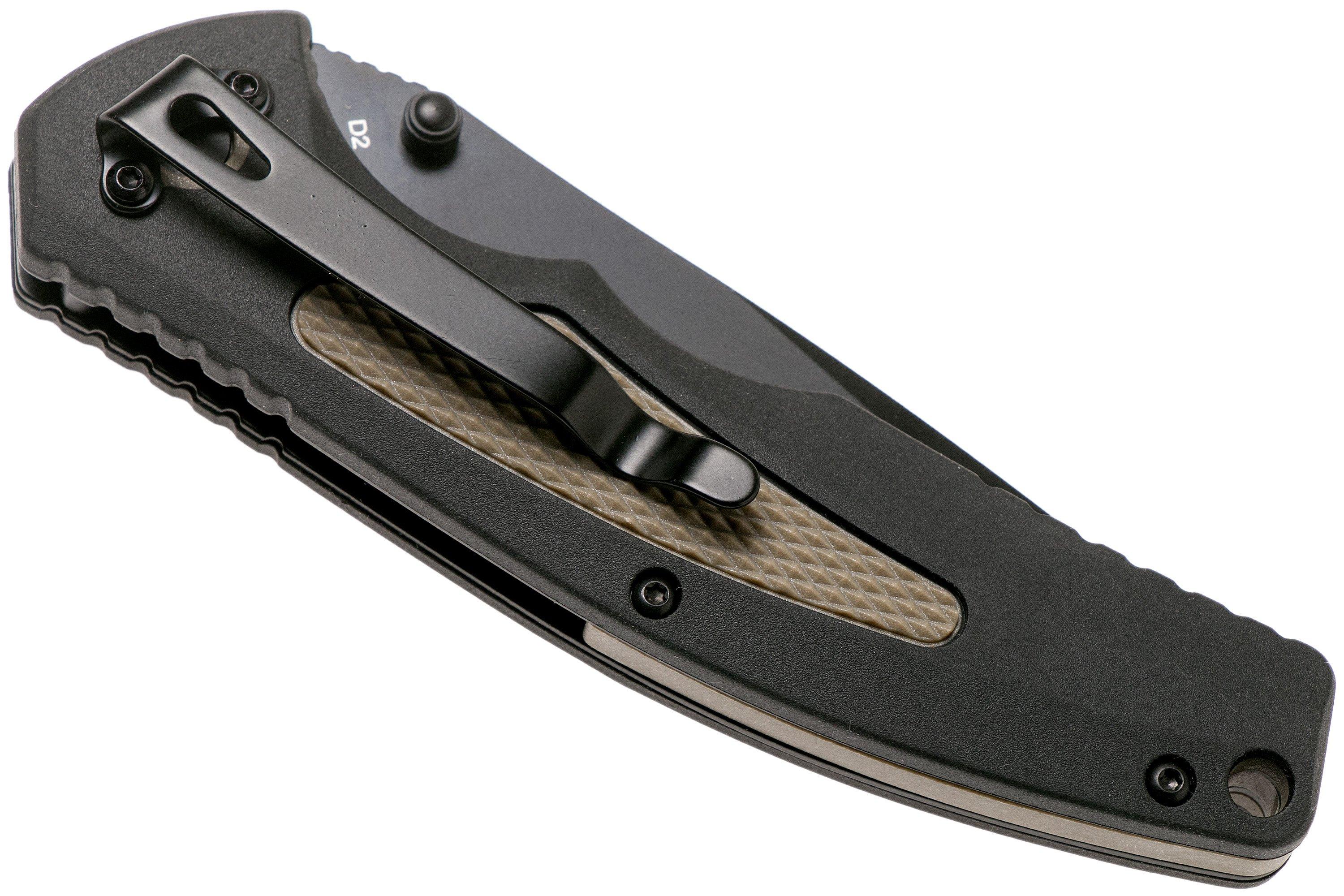 Böker Plus Gemini NGA Black D2 01BO505 pocket knife | Advantageously ...