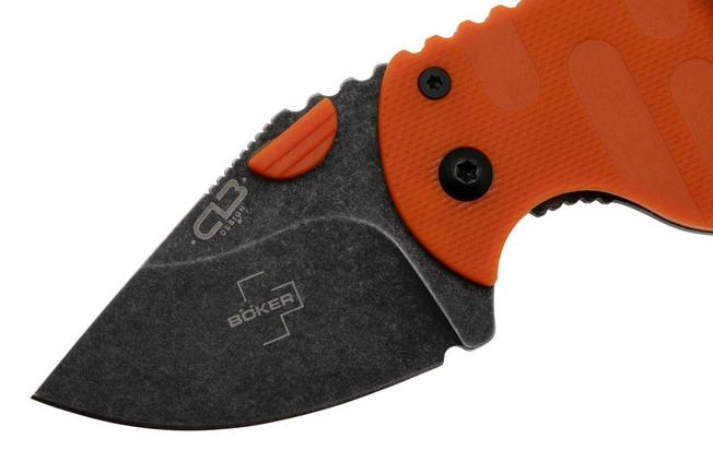 Imagen para Böker Plus Subcom 2.0 01BO528 Blackwashed D2, Orange G10 navaja, Chad Los Banos design