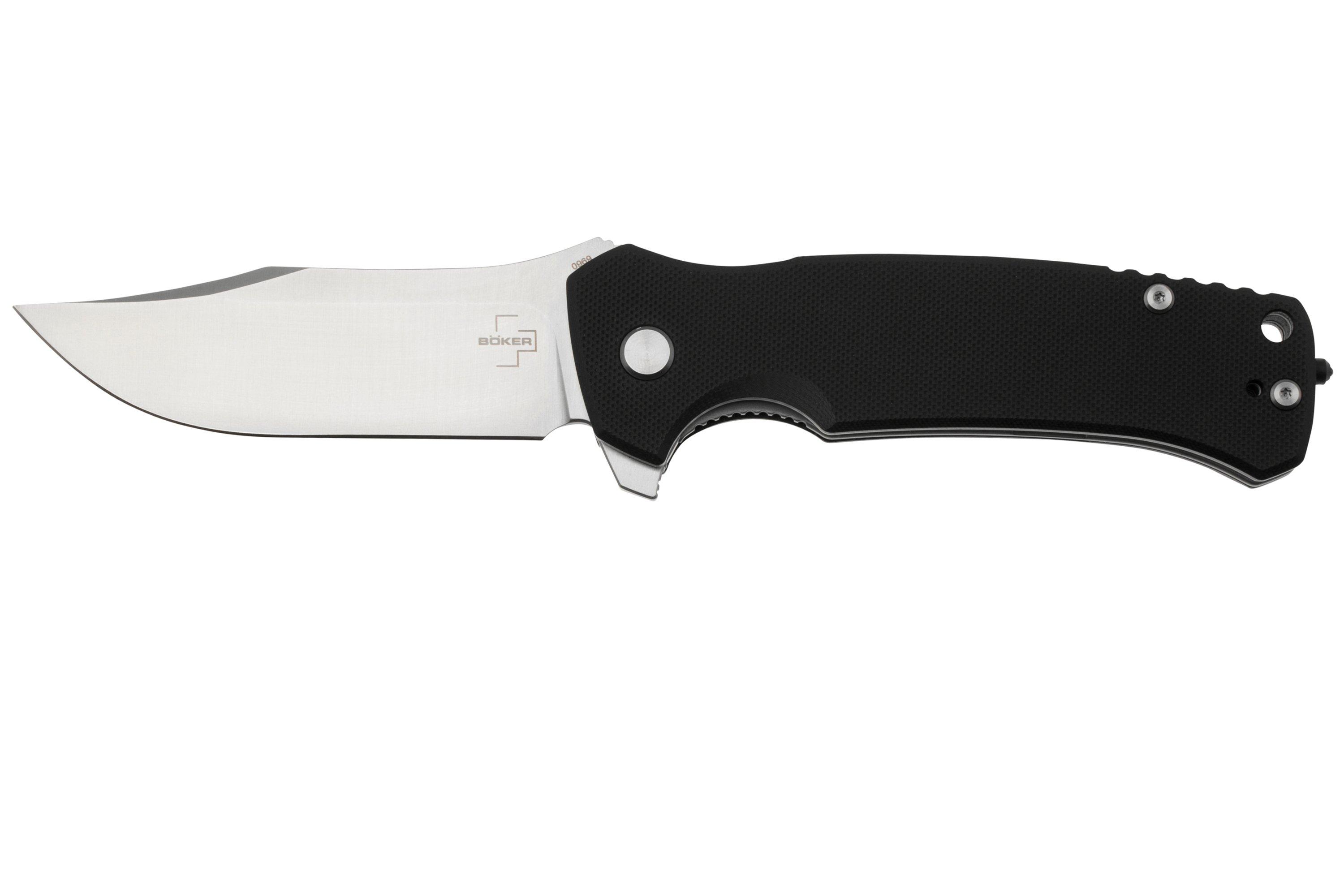 Böker Plus M.E.R.K. 1, 01BO552, Satin D2, Black G10, zakmes, Vaeringi ...
