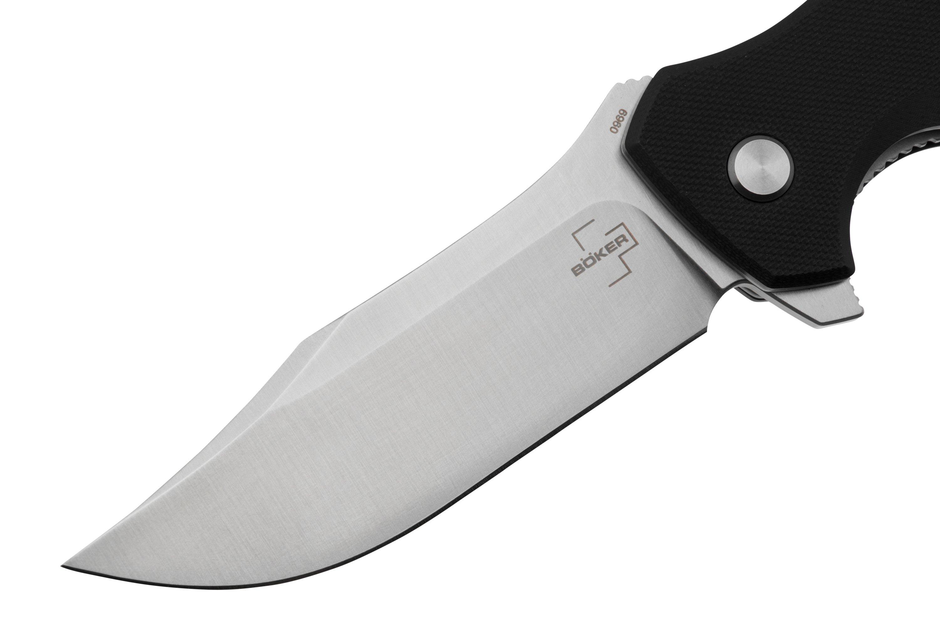 Böker Plus M.E.R.K. 1, 01BO552, Satin D2, Black G10, zakmes, Vaeringi ...
