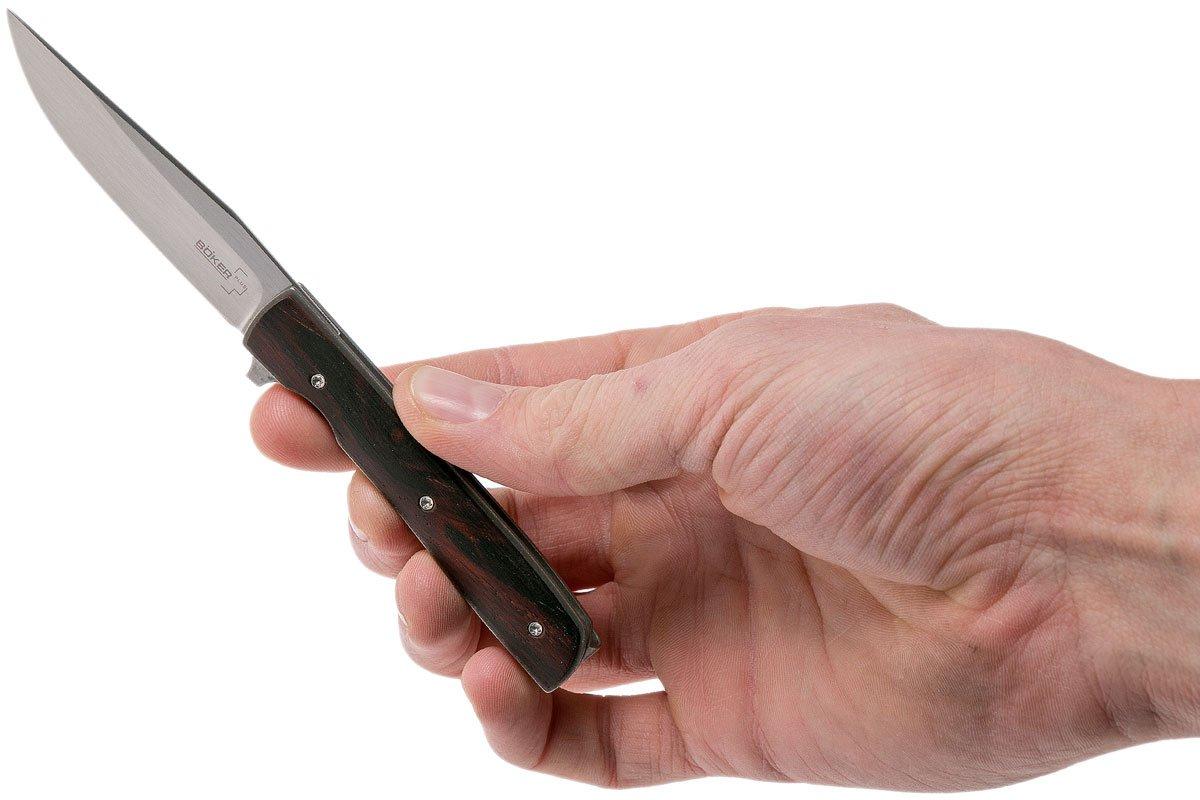 BÖKER PLUS Urban Trapper Petite – Taschenmesser Mit Cocobolo-Holzgriff (Klingenlänge 7 Cm)