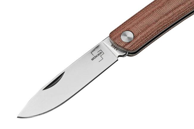 Real Steel Stella Natural Canvas Micarta 7056 Knivesandtools Exclusive  pocket knife, Poltergeist design