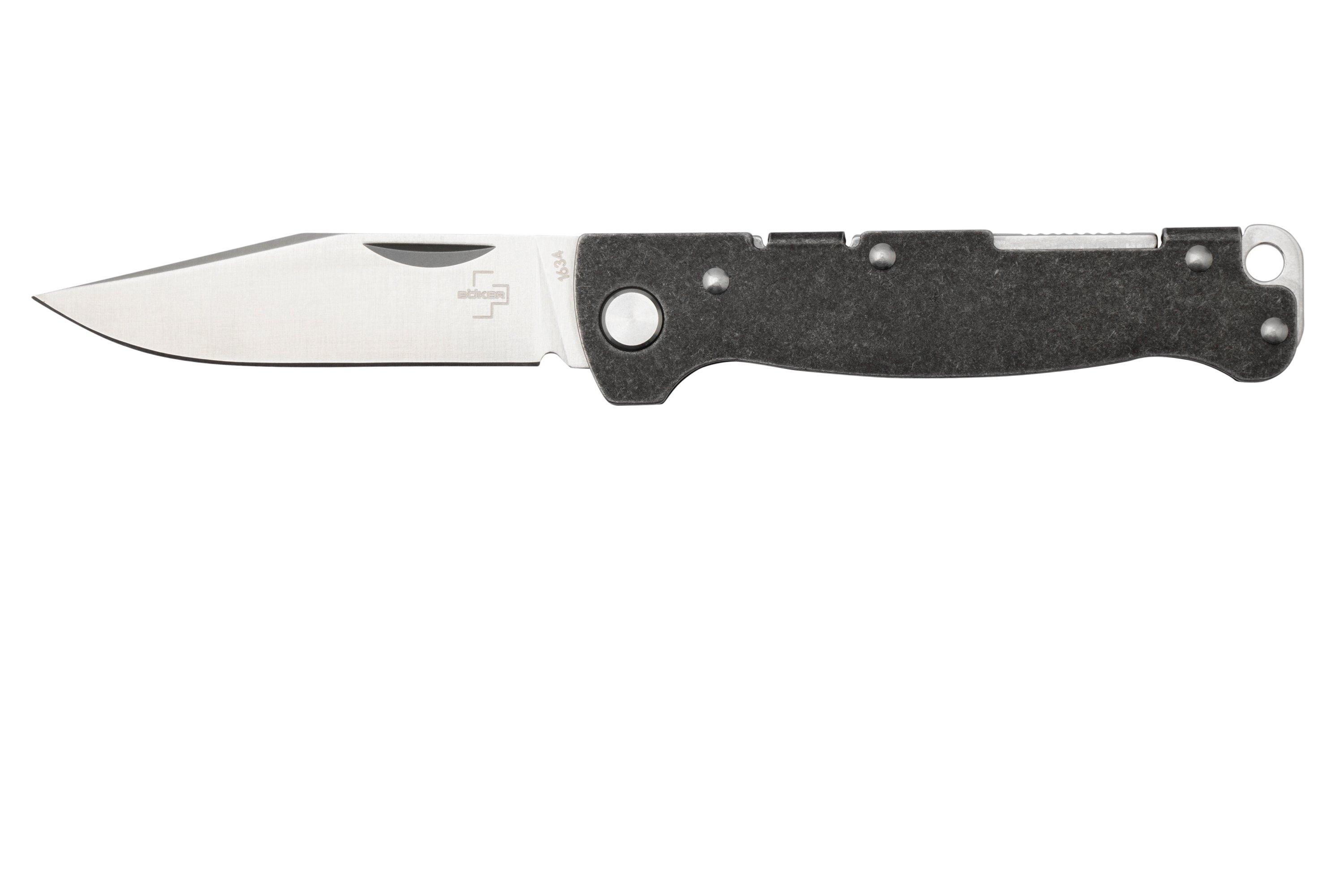 Böker Plus Atlas Backlock 01BO866 Clippoint pocket knife ...
