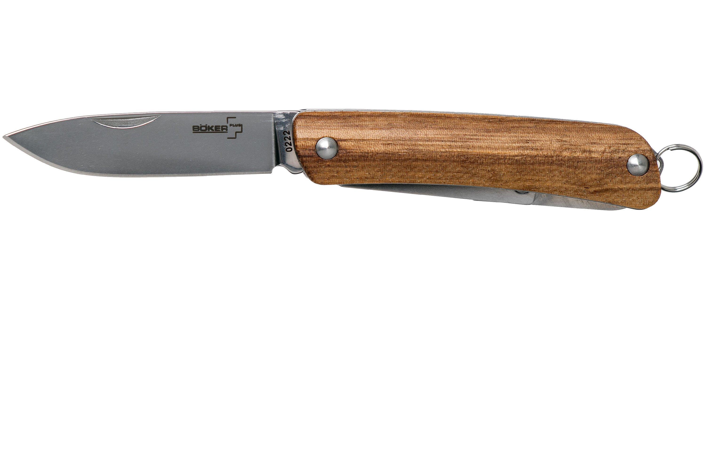 Böker Plus Mini TechTool Zebrawood 4 01BO879 keychain pocket knife