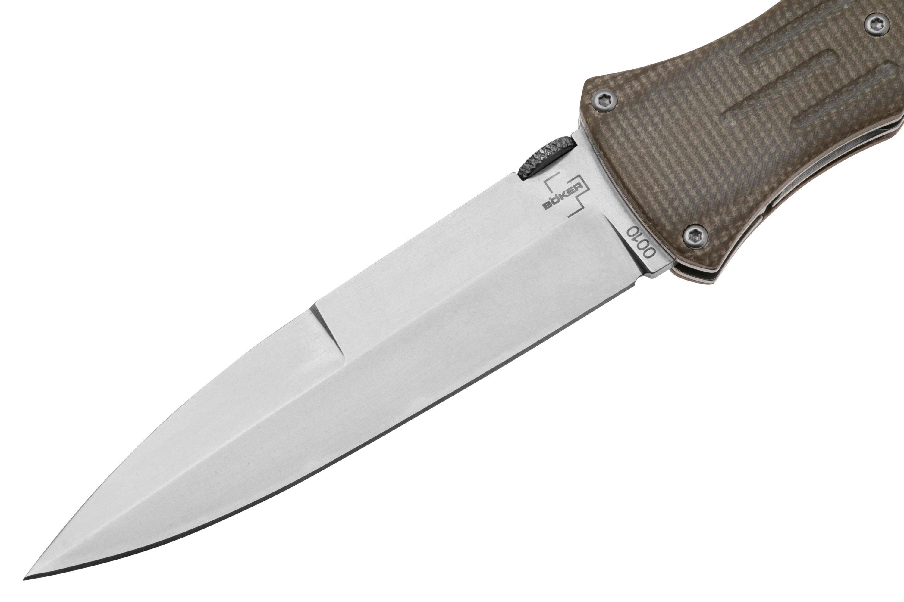 Böker Plus Atropos 01BO913 VG10, Micarta pocket knife, Chuck