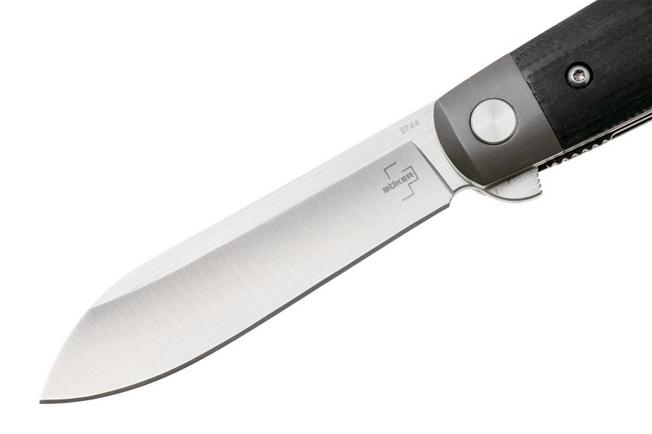 Afbeelding voor Böker Plus Modern Club Knife 01BP0035 Satin Nitro-V, Black Micarta, zakmes