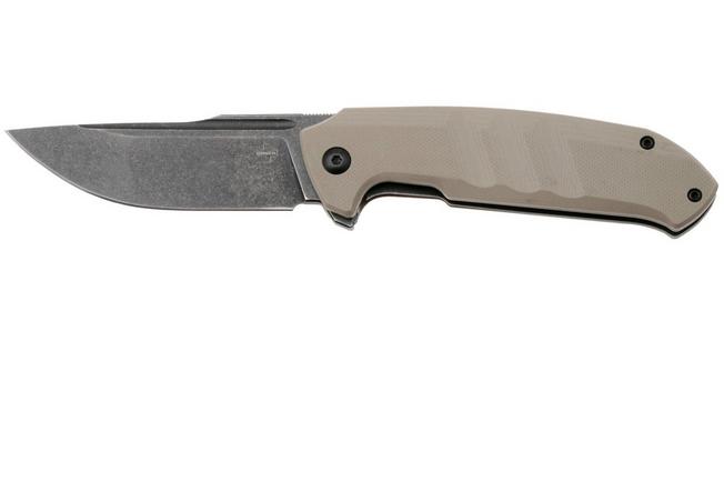 Afbeelding voor Böker Plus Barchan 01BP0039, Blackwashed 440B, Tan G10 zakmes, Kornel Kiss design