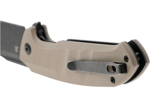 Afbeelding voor Böker Plus Barchan 01BP0039, Blackwashed 440B, Tan G10 zakmes, Kornel Kiss design