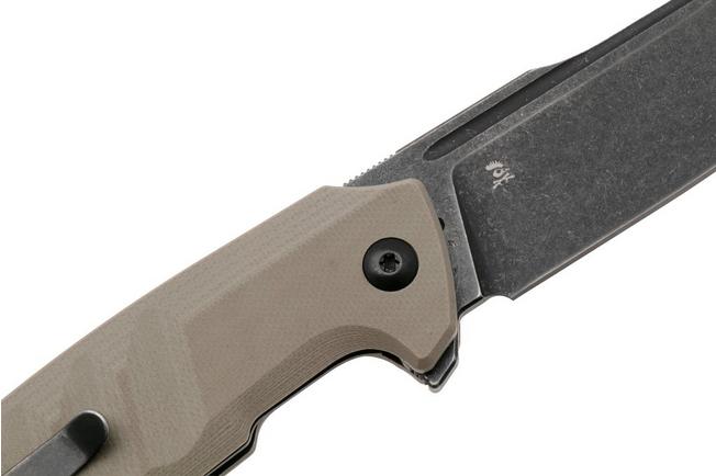 Afbeelding voor Böker Plus Barchan 01BP0039, Blackwashed 440B, Tan G10 zakmes, Kornel Kiss design