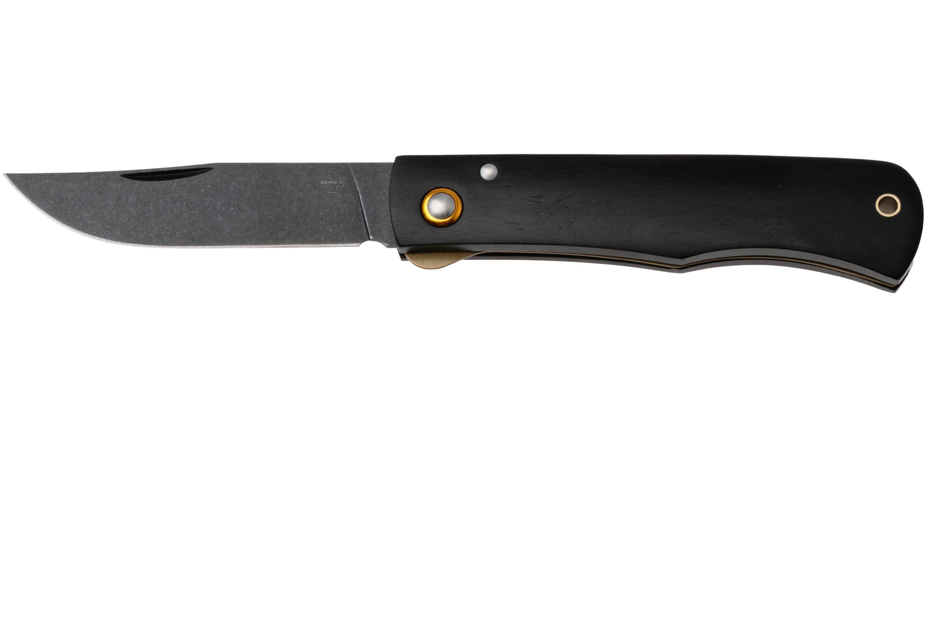 Böker Plus Rusticus All Black 01BP0040, Blackwashed 420 Stainless Steel ...