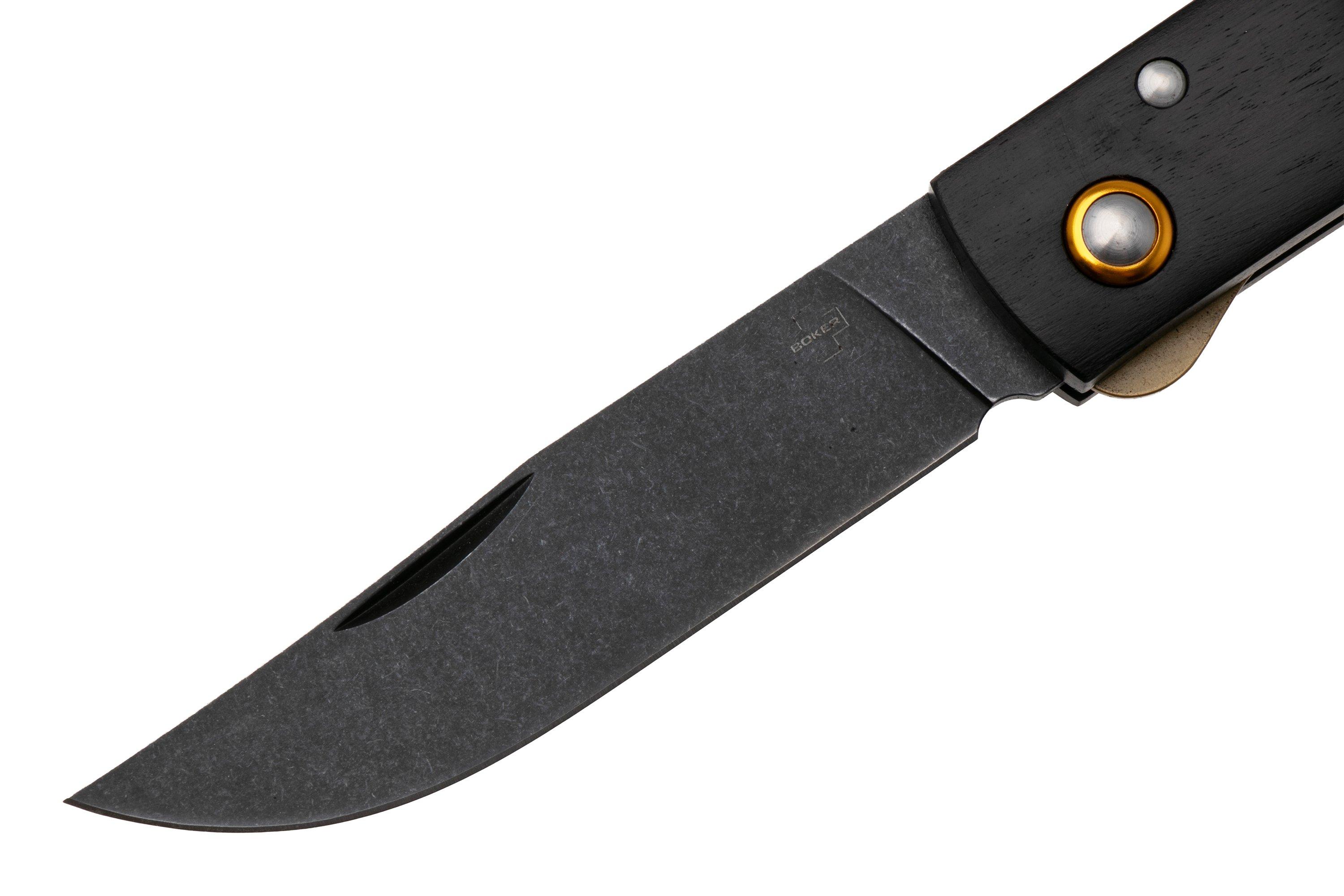 Böker Plus Rusticus All Black 01BP0040, Blackwashed 420 Stainless Steel ...