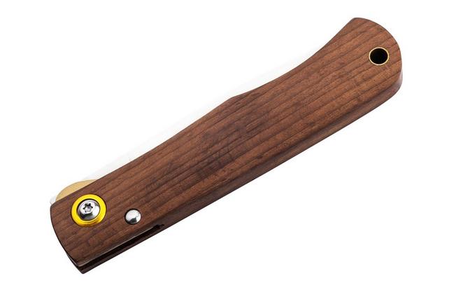 Afbeelding voor Böker Plus Rusticus Medium 01BP0041, Satin 420 Stainless Steel, Brown Wood zakmes