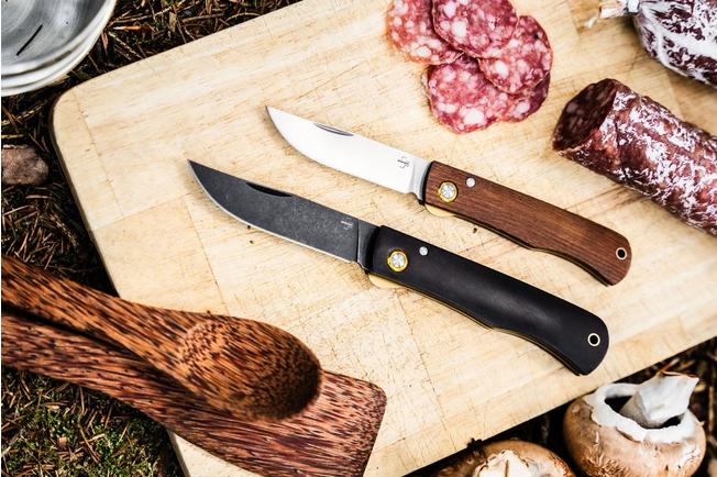 Afbeelding voor Böker Plus Rusticus Medium 01BP0041, Satin 420 Stainless Steel, Brown Wood zakmes