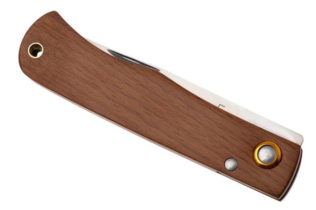 Image for Böker Plus Rusticus Medium 01BP0041, Satin 420 Stainless Steel, Brown Wood pocket knife