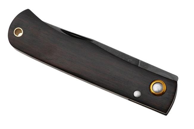 Image for Böker Plus Rusticus Medium All Black 01BP0042, Blackwashed 420 Stainless Steel, Ebony Wood pocket knife