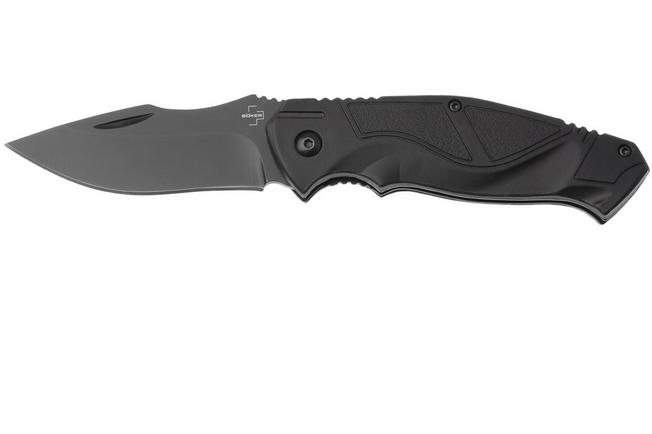 Afbeelding voor Böker Plus Advance All Black Pro 42, 01BP0055, Black D2, Black GFN, zakmes