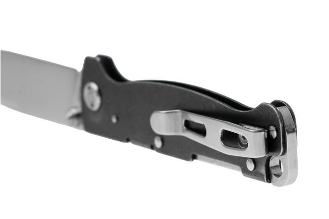 Afbeelding voor Böker Plus Atlas Backlock Droppoint TS, 01BP0064, Satin D2, Stonewashed Stainless Steel, zakmes