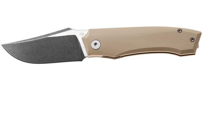 Afbeelding voor Böker Plus Kazy 01BP0068 Black Nitro-V, Brown G10, zakmes, Gabriel Berthelemy design