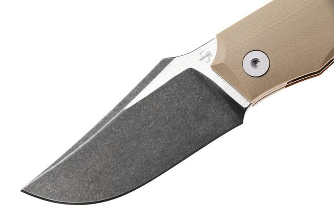Afbeelding voor Böker Plus Kazy 01BP0068 Black Nitro-V, Brown G10, zakmes, Gabriel Berthelemy design