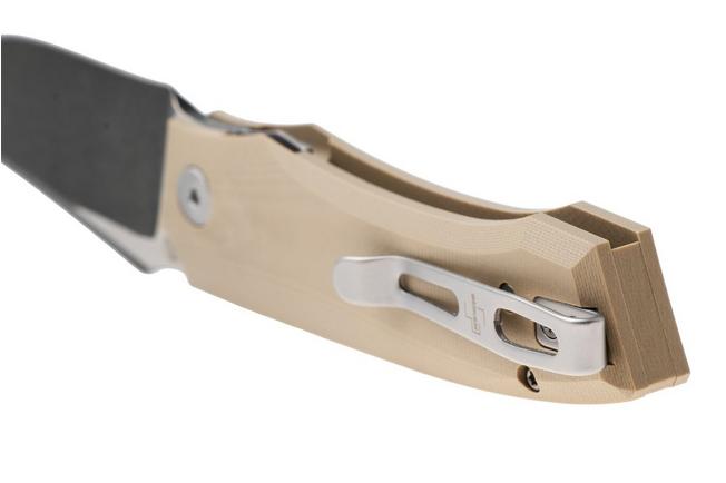 Afbeelding voor Böker Plus Kazy 01BP0068 Black Nitro-V, Brown G10, zakmes, Gabriel Berthelemy design