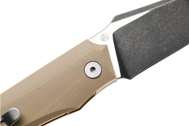 Afbeelding voor Böker Plus Kazy 01BP0068 Black Nitro-V, Brown G10, zakmes, Gabriel Berthelemy design
