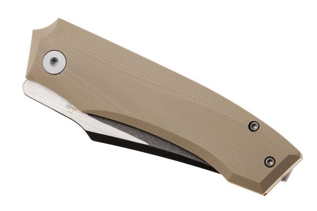 Afbeelding voor Böker Plus Kazy 01BP0068 Black Nitro-V, Brown G10, zakmes, Gabriel Berthelemy design