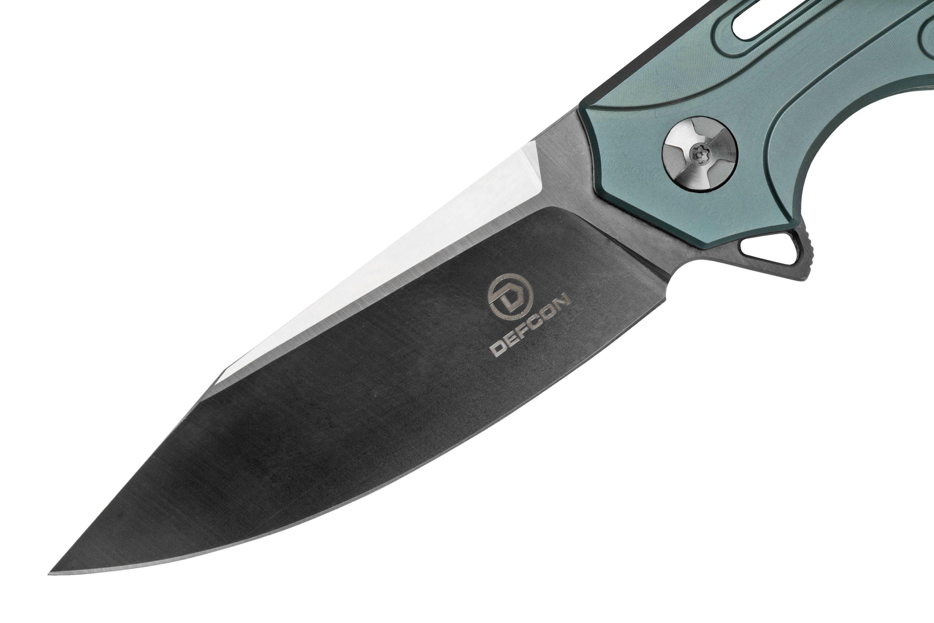 Defcon Cutter Gray Titanium 01DF004 pocket knife | Advantageously ...