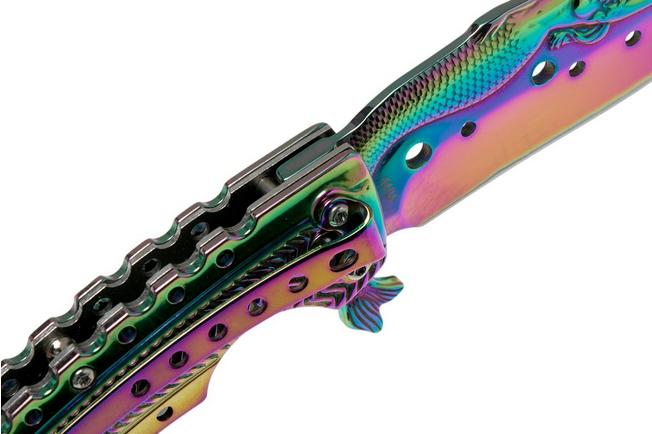 Navaja Boker Magnum Edc Arco Iris Rainbow Tornasol Camping