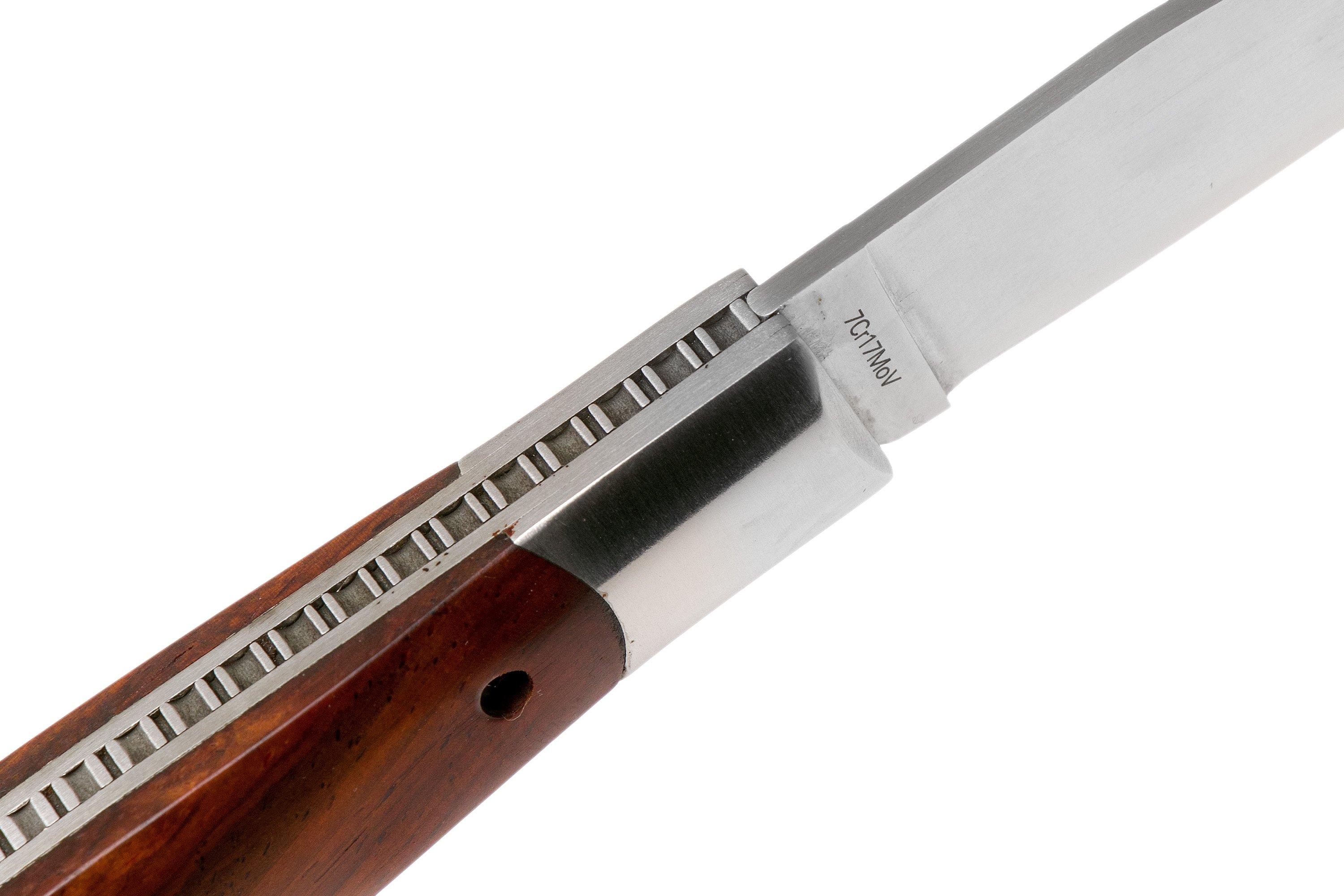 Boker Magnum Parzival Palisander Folding Knife Brown Rosewood Handle Plain  Edge 01MB007
