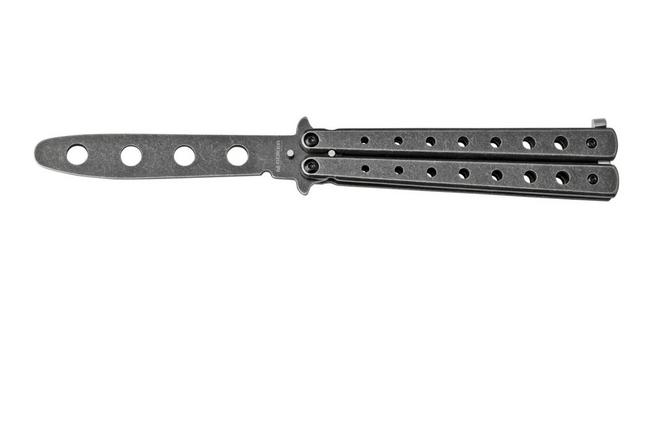 Couteau Papillon Balisong Entrainement Silver MT-872SL Lame Non Tranchante  Knife