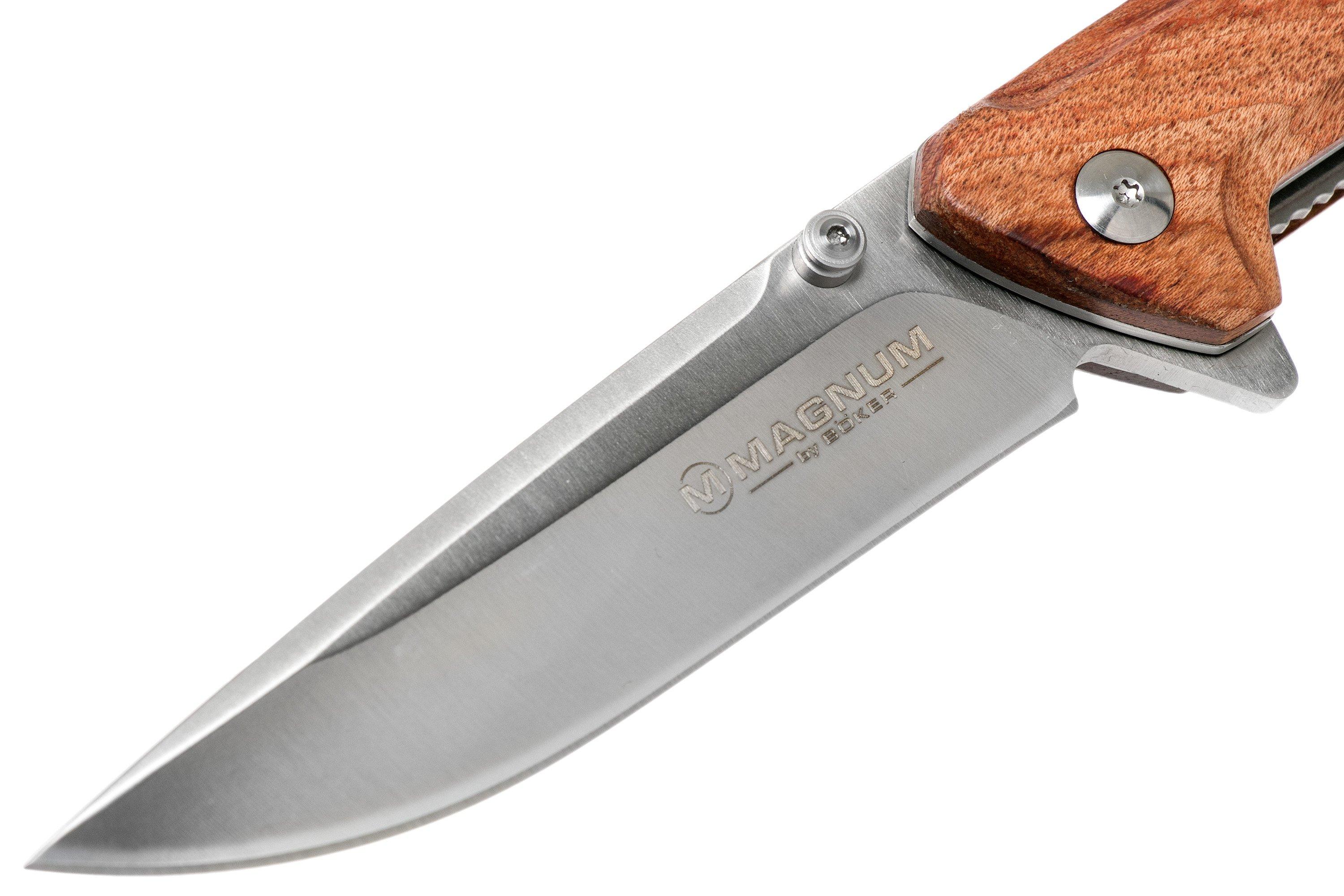 Böker Magnum Slim Brother Wood 01MB723 pocket knife | Advantageously ...