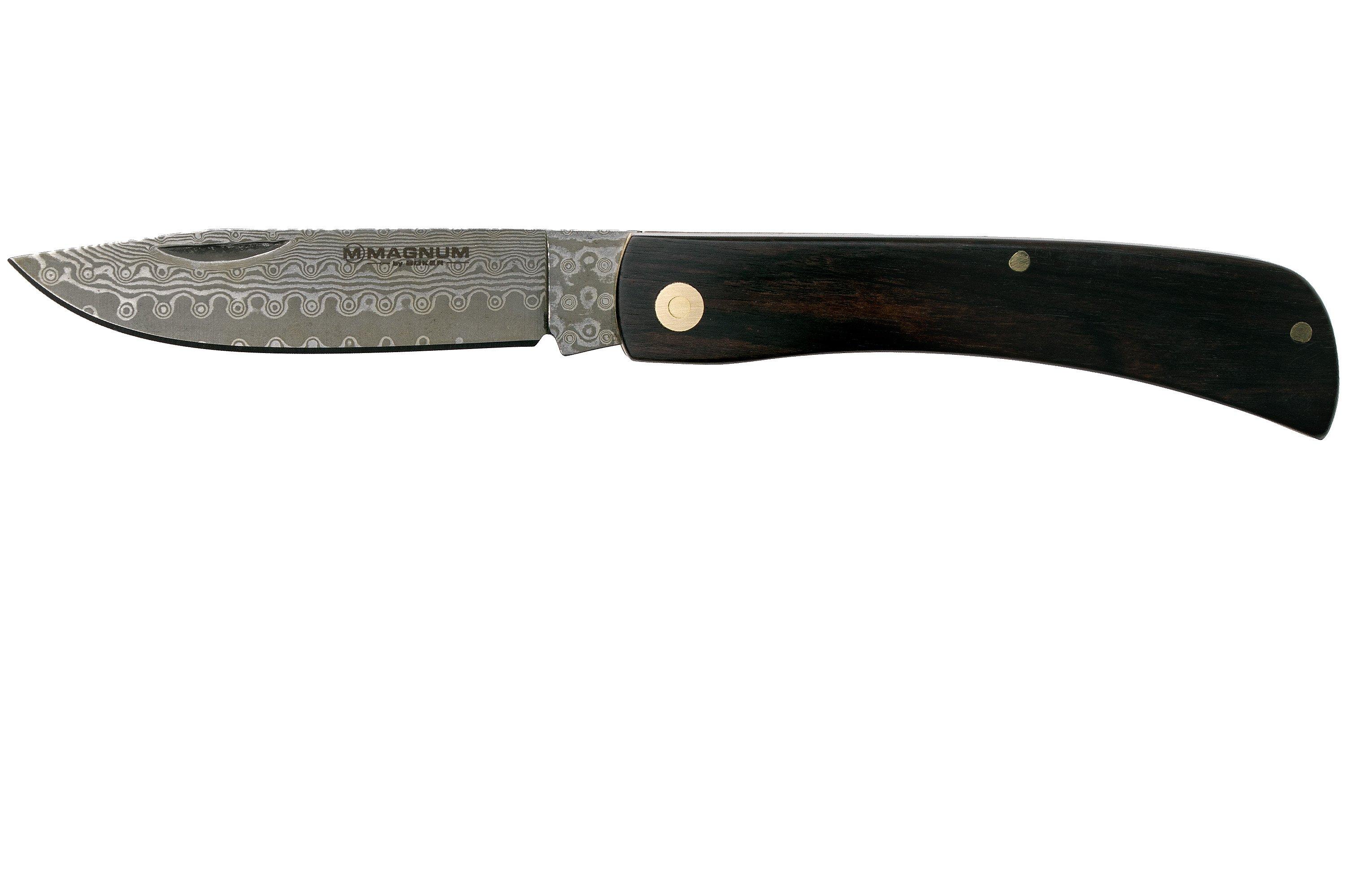Böker Magnum Ebony Rangebuster Damascus 01RY140DAM gentleman's knife