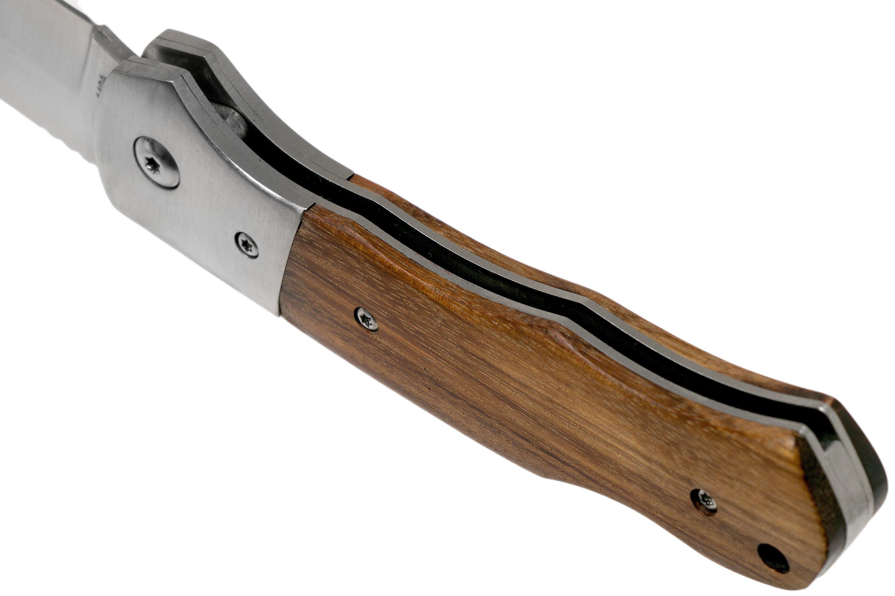 SOG Fielder Folding Knife with Wood Handle, 3.3-in